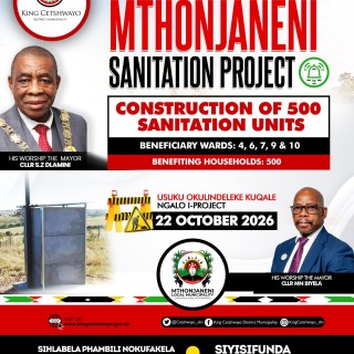 MTHONJANENI SANITATION PROJECT CONSTRUCTION OF 500 UNITS