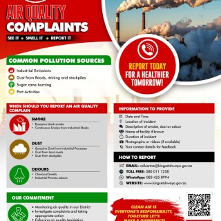 REPORT AIR QUALITY CONCERNS AND POLLUTION